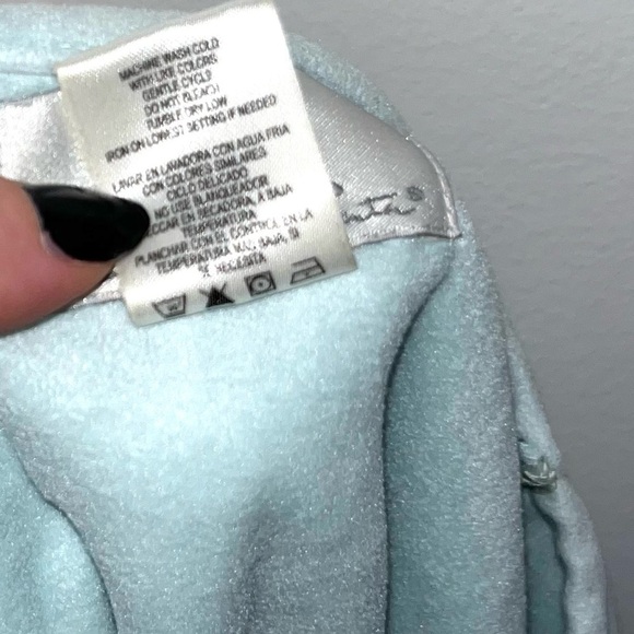 Oscar de la Renta Sweater Size Small Baby Blue Soft Pullover - Picture 3 of 5